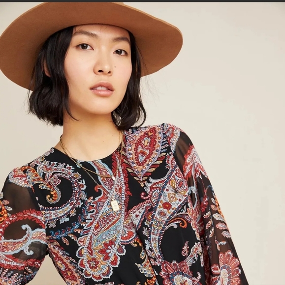 Anthropologie Paisley Maxi Dress - Picture 2 of 12